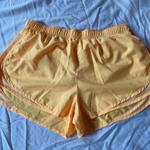 Yellow Nike Women's Shorts